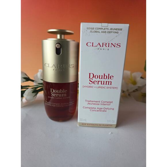Clarins Double Serum Hydric+Lipid System Complete age Defying Concentra 30ml/1fl - Picture 2 of 5